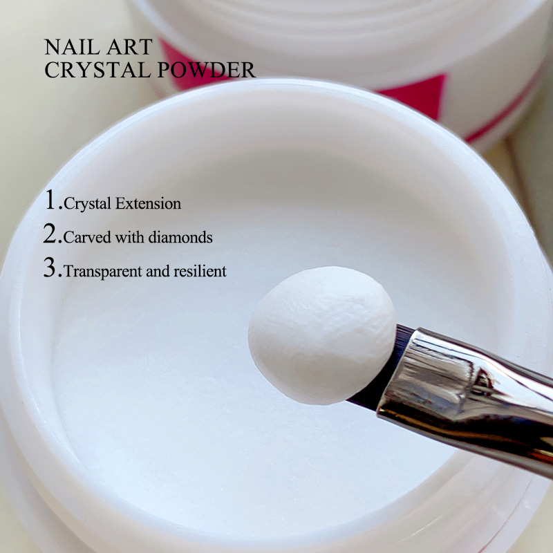 مسحوق أكريليك احترافي وردي/أبي - مراجعة Acrylic Powder Clear وسعره