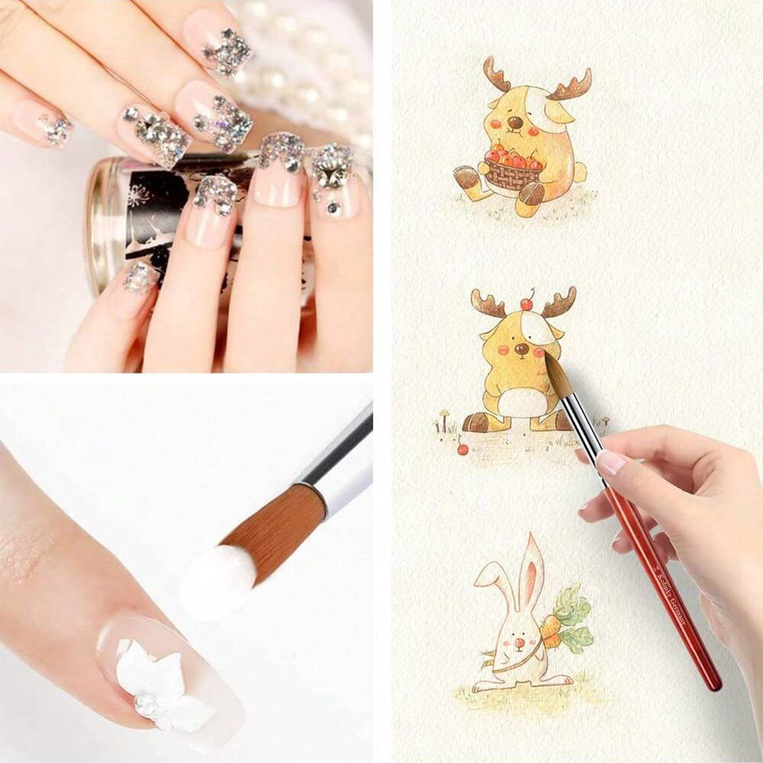 3 قطعة كولينسكي الماهوجني الجذ - مراجعة Nail Art Mahogany وسعره