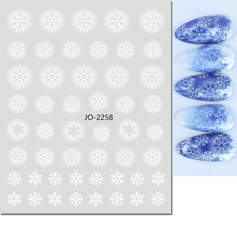 مسمار الفن 3d الشارات الأبيض ج - مراجعة Nail Art Xmas Stickers وسعره